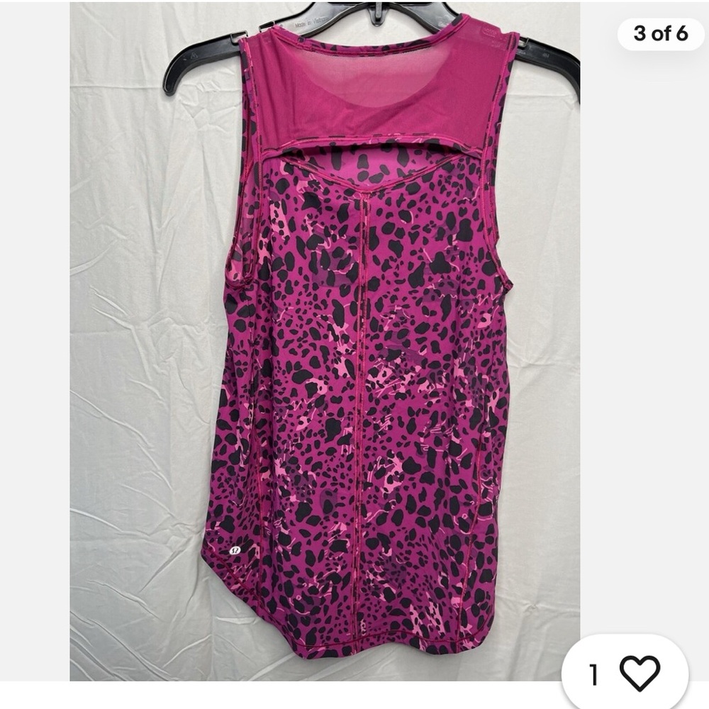 Lululemon Pink and Black Patterned Leggings and tank set - Picture 10 of 13